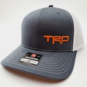 Toyota TRD Richardson 112 Trucker Mesh Snapback Hat Cap Gray